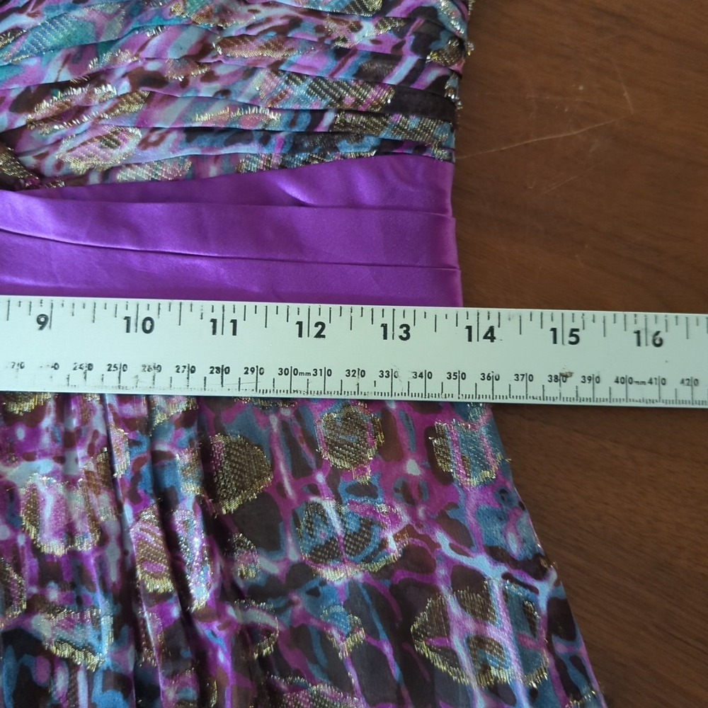 BCBGMaxAzria Multicolor Strapless Prom Dress - Picture 5 of 8
